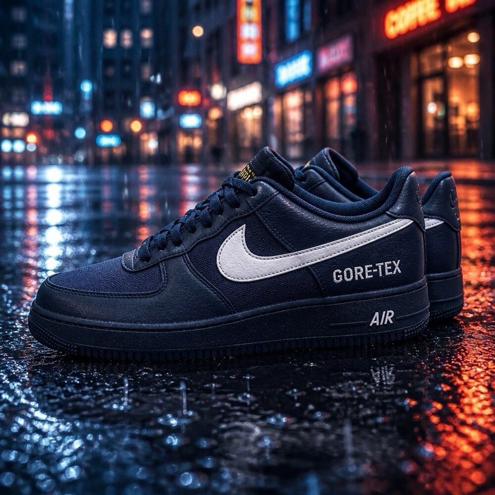 Size 13 Nike Air Force 1 GORE-TEX Low Navy New GTX Sneakers CK2630-40 Waterproof